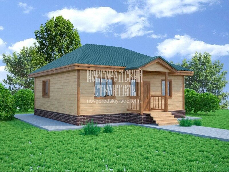 Вариант дизайна без окраски фасадов