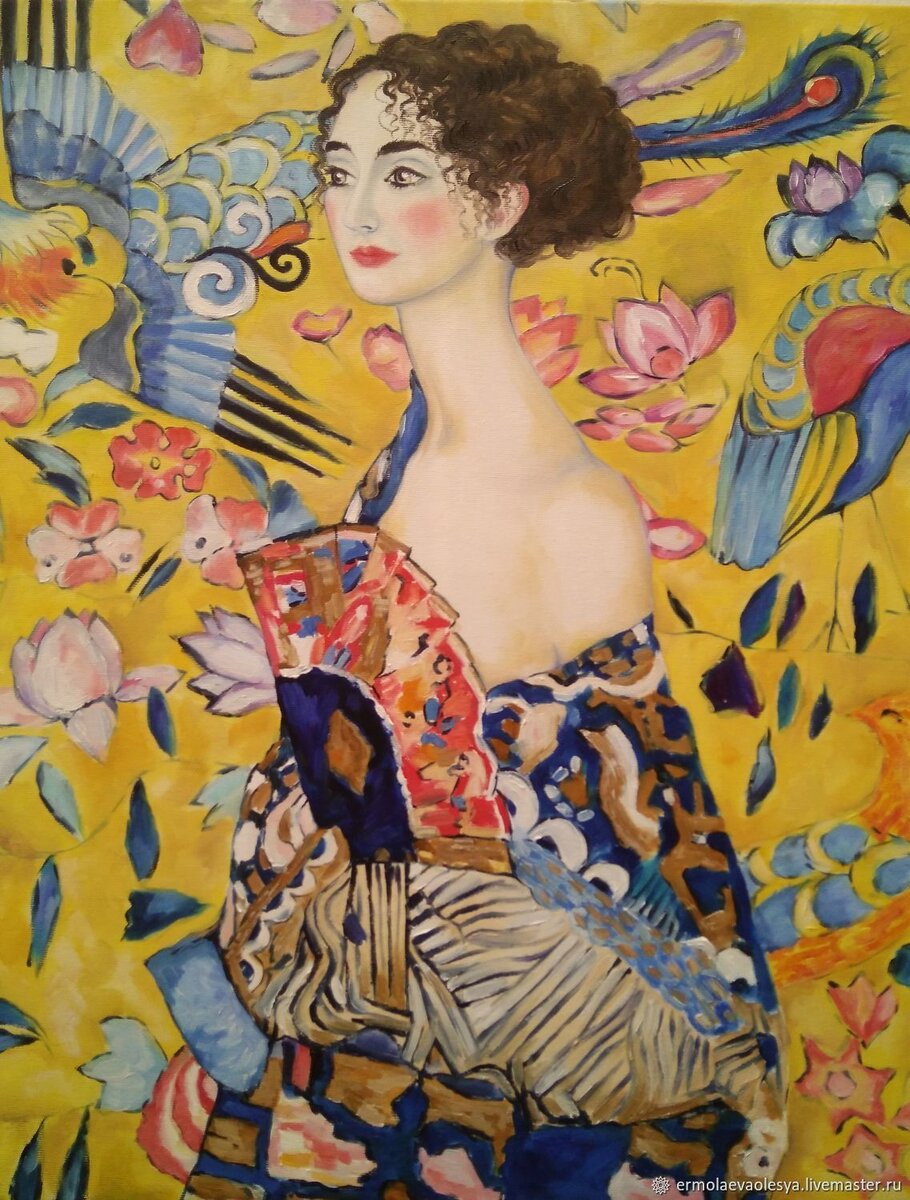Густав Климт "Женщина с веером".