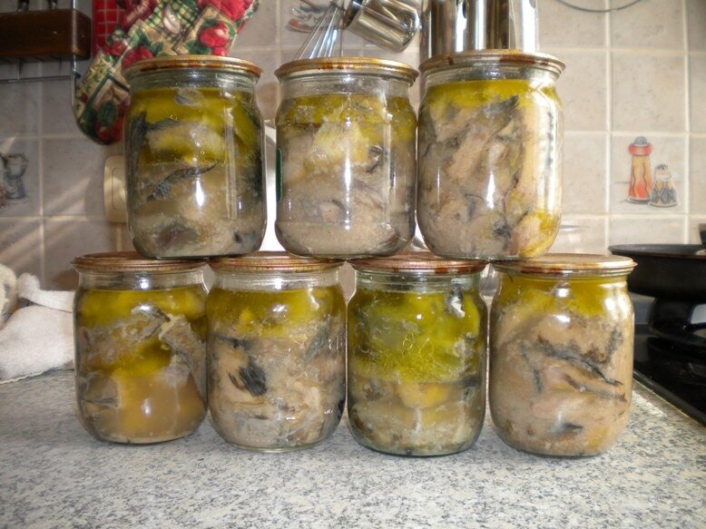 Домашние консервы из рыбы «Скумбрия с овощами в томате»