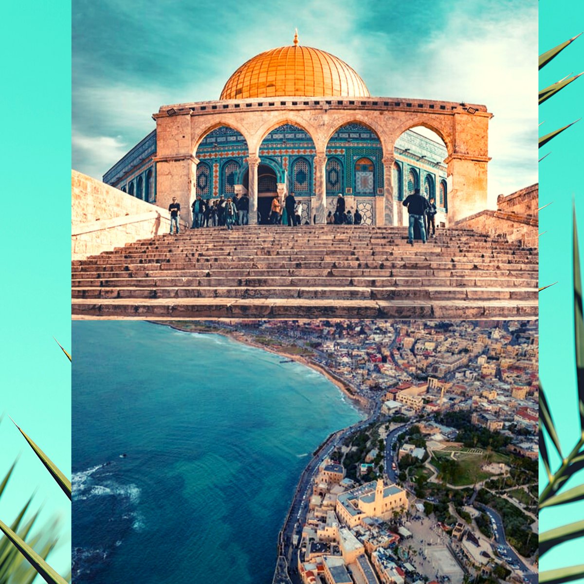 Синагога и гавань Яффо, Тель-Авив. 