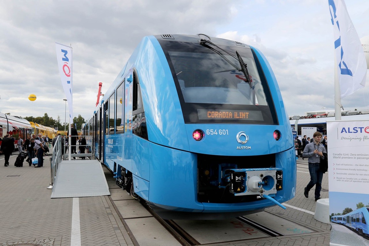 Поезд на водородной тяге, произведенный немецким Alstom
