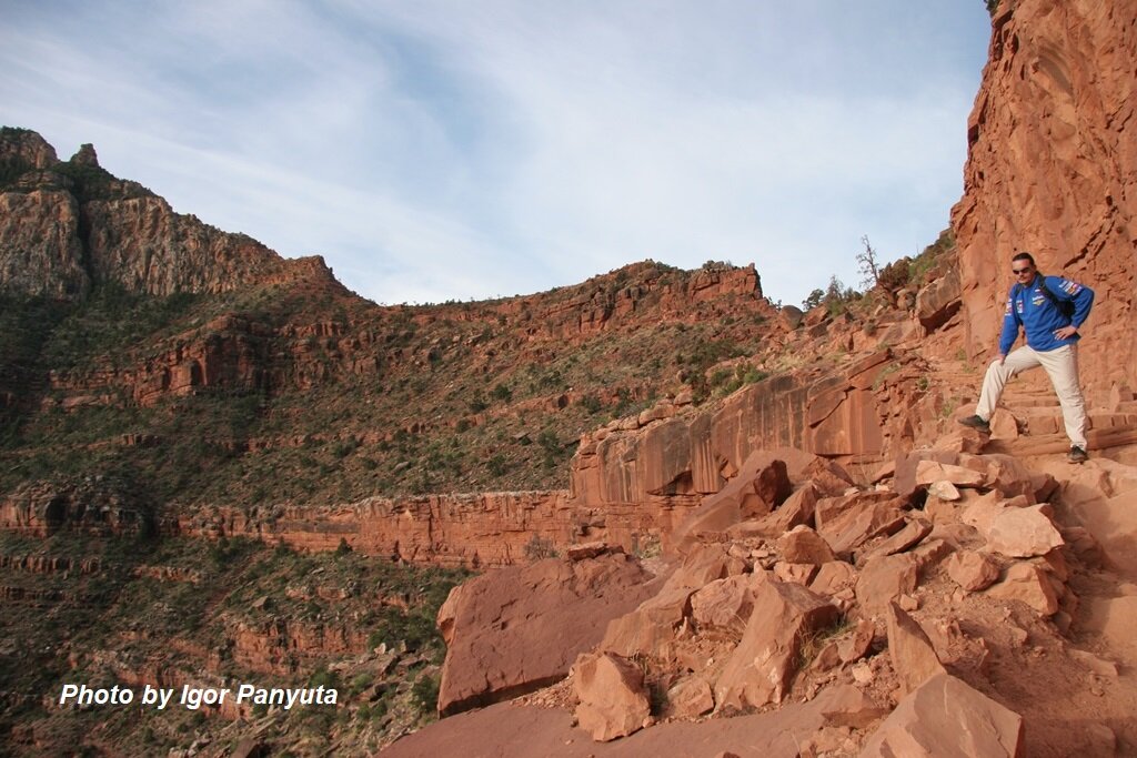 Начало тропы South Kaibab Trail на дно Гранд-Каньона
