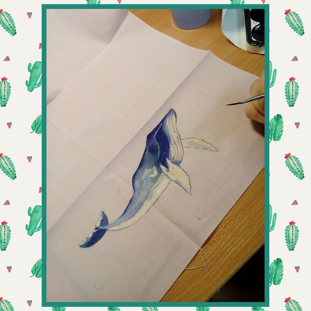 Никогда бы не подумала, что на ткани, так красиво получается переход цвета