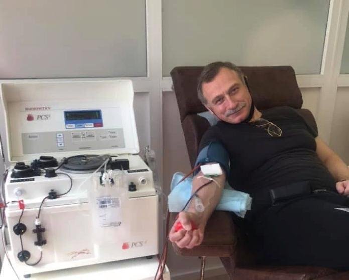 Михаил Тимонов в ФНКЦ ФМБА. Фото: Facebook / Михаил Тимонов