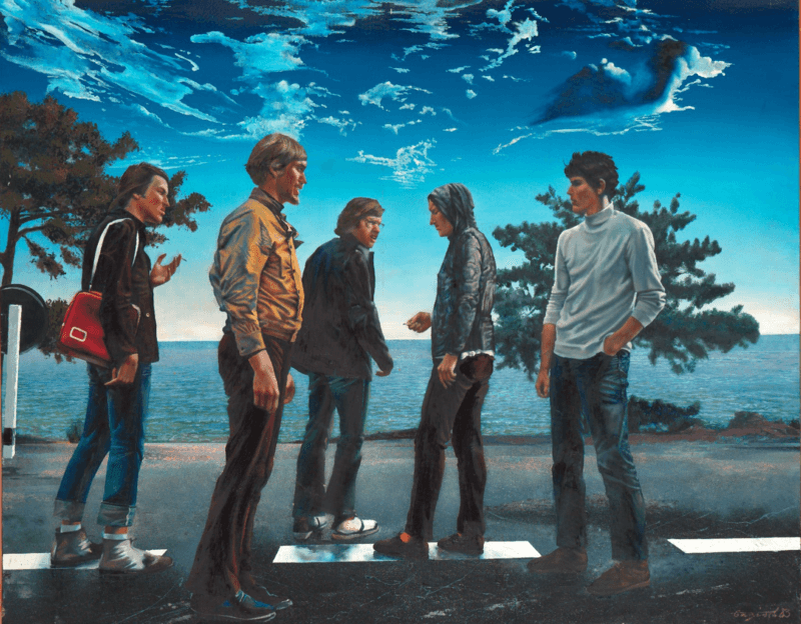 Базилев С.Н. Однажды на дороге. 1983. Источник: https://www.tretyakovgallery.ru/