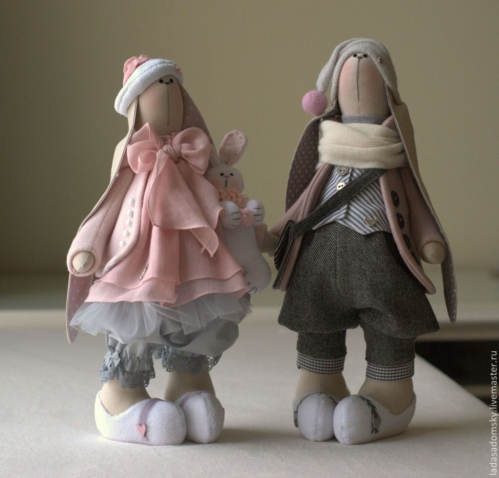 Куклы Тильда и Снежка