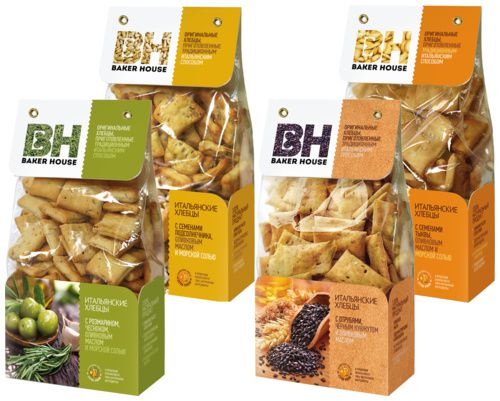 Итальянские хлебцы Baker House на фото