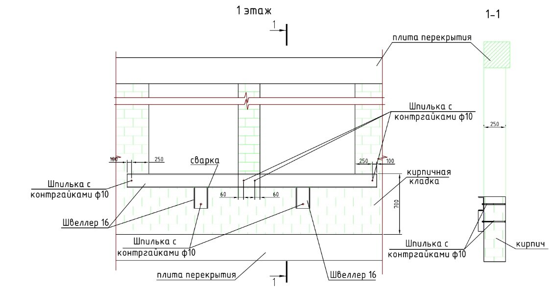 Монтаж алюминиевых оконных конструкций на 1 этаже