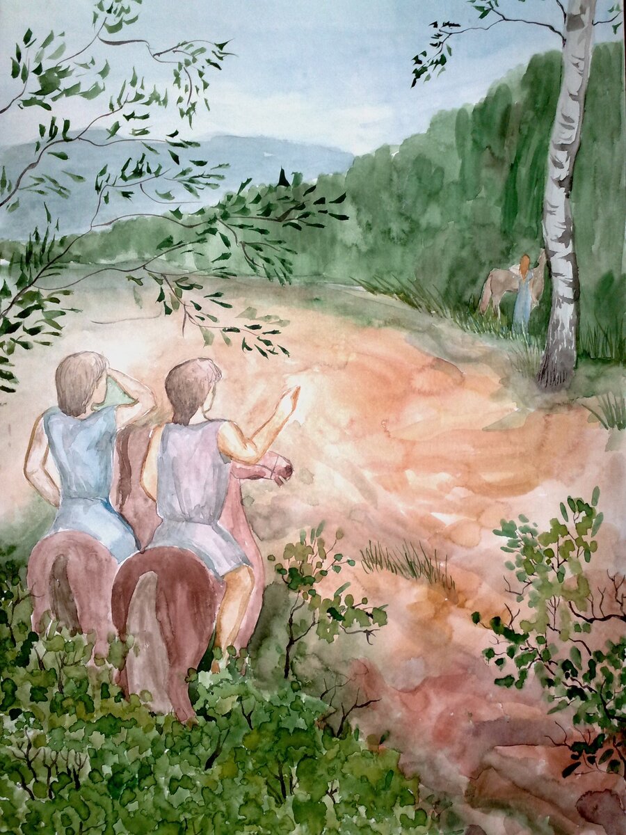 Синара, Иван и Охоня. Рис. А. А. Ляховой