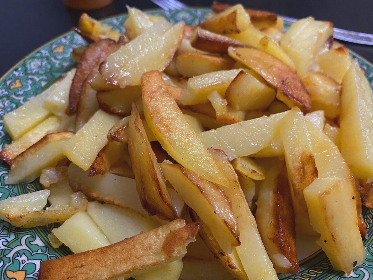 Жареная картошка с корочкой