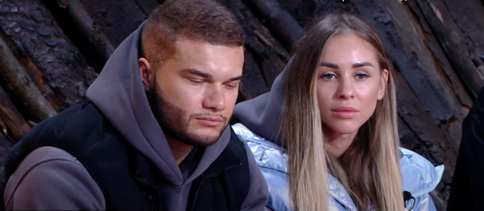 Дмитрий Васильев и Вика Бахарева (фото из эфира на "Ю")