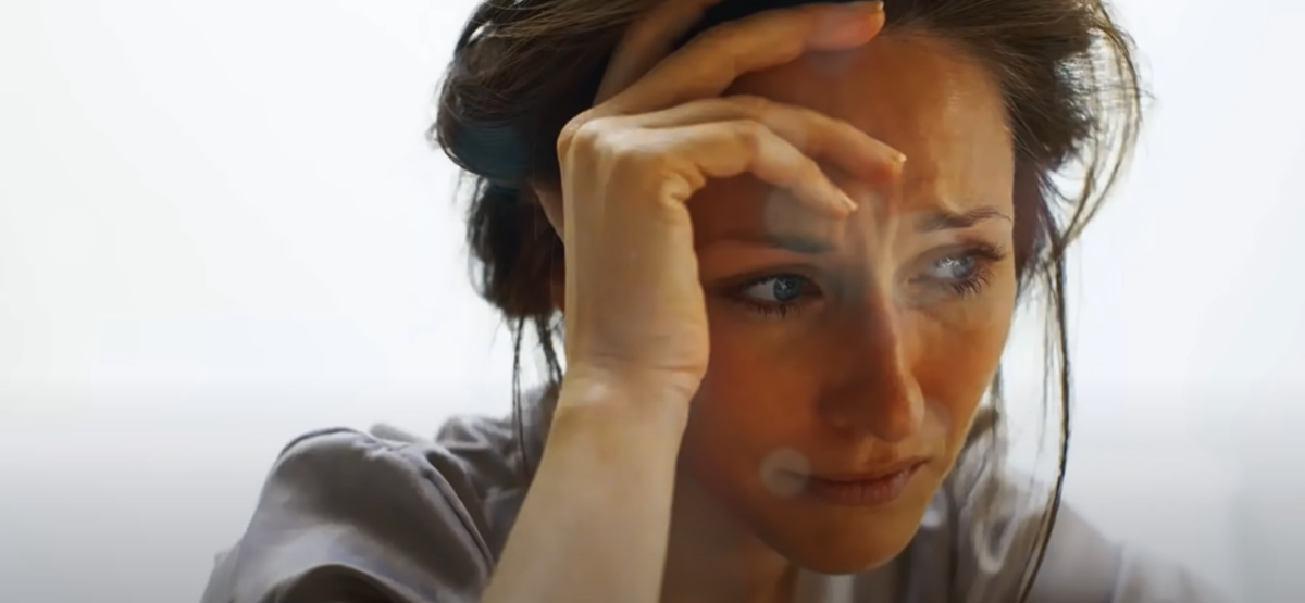 Беспомощный взгляд.