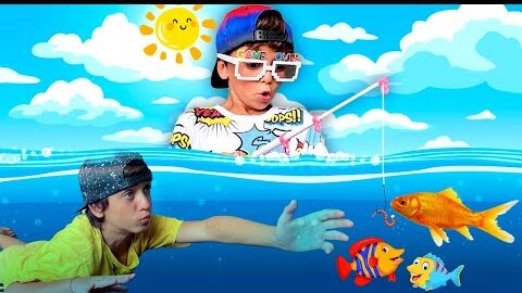 Download Video: Mark prevents a friend from fishing -  Funny stories for kids