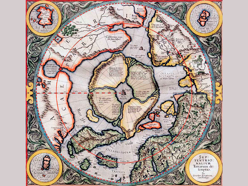 Так представляли себе карту Гипербореи древние