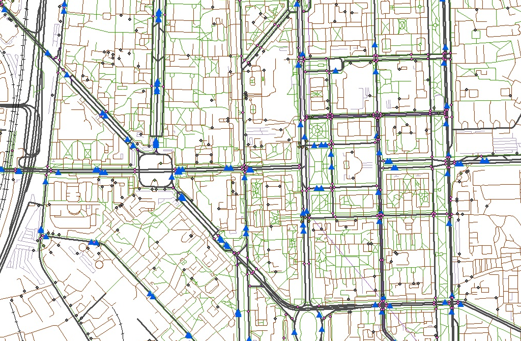 Граф дорожного движения на территорию Санкт-Петербурга