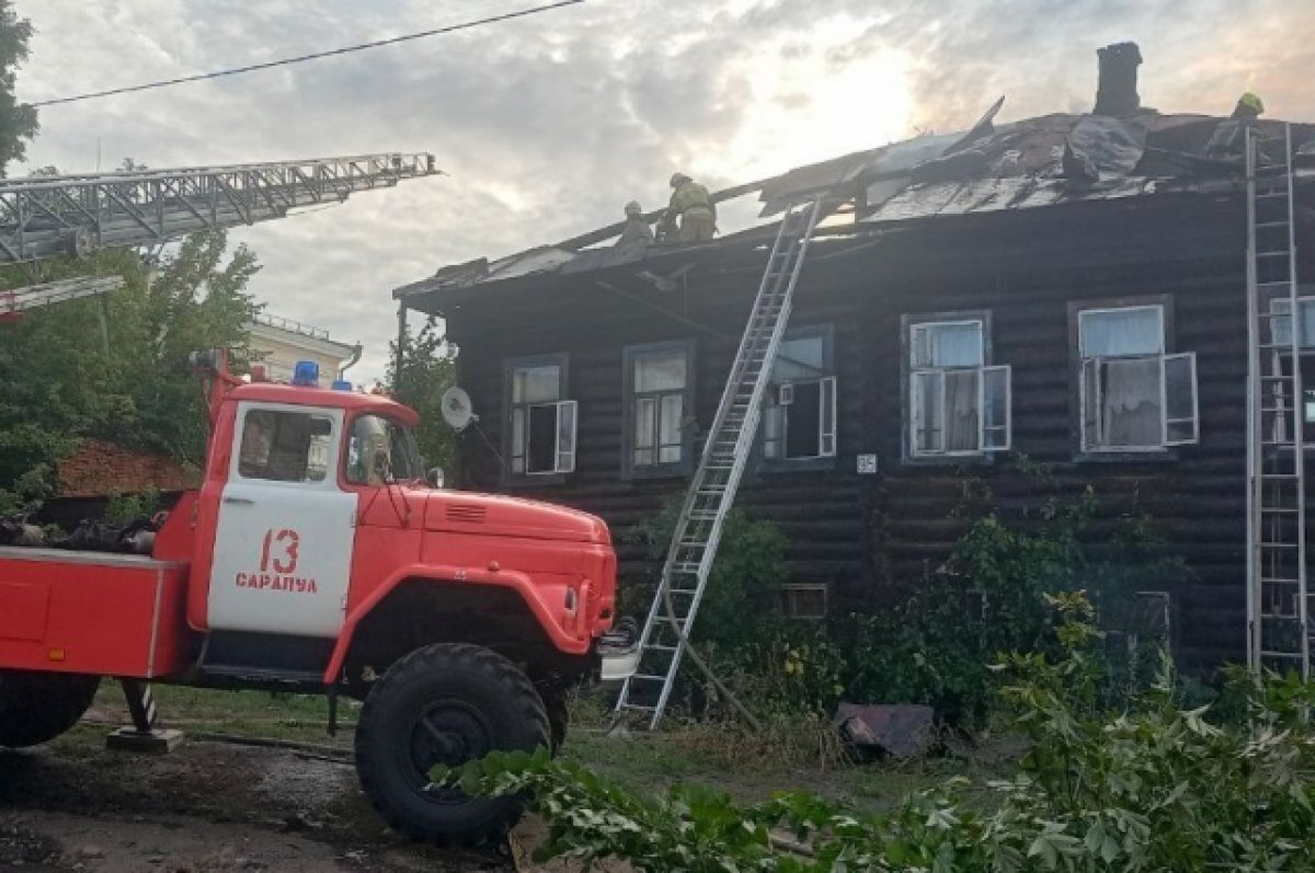    Мужчина погиб на крупном пожаре в Сарапуле