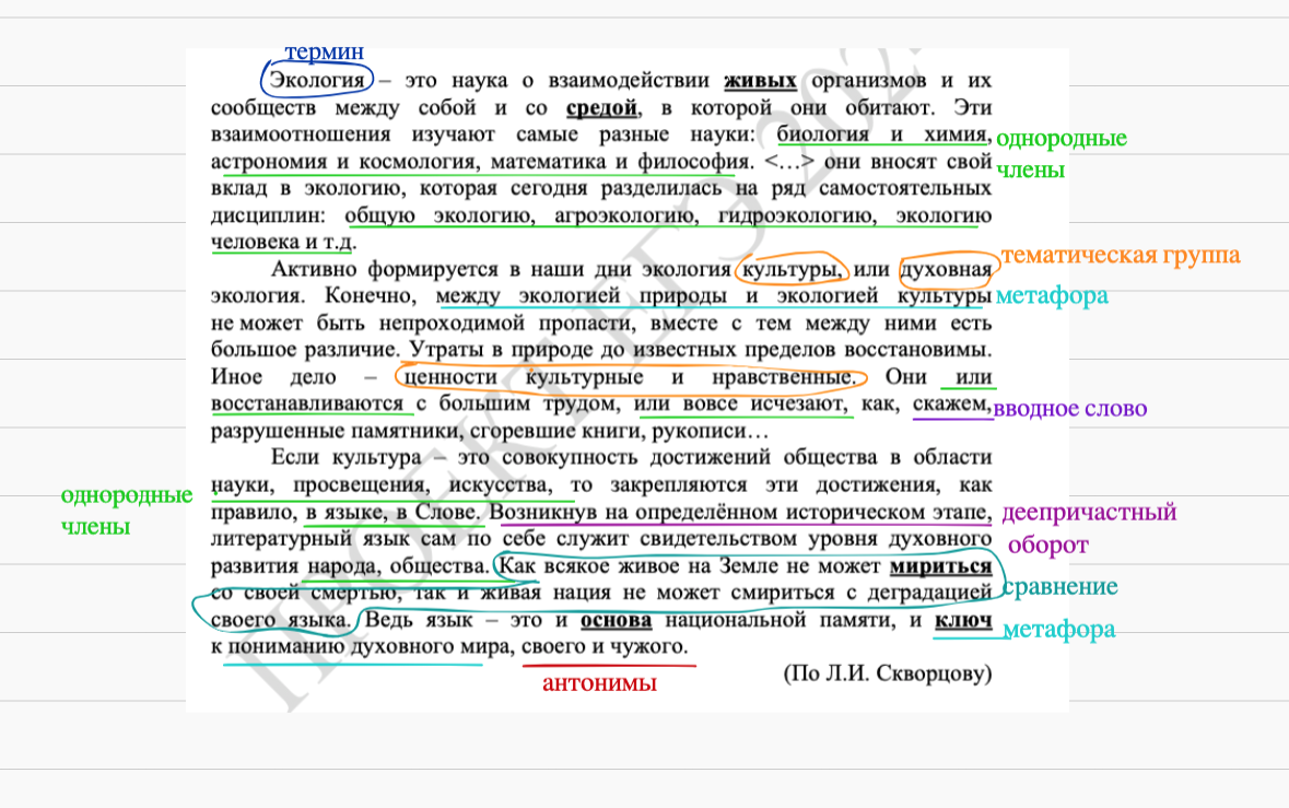 ЕГЭ по русскому 2024. Задание 3. Стилистический анализ | Ольга и русский  язык | Дзен