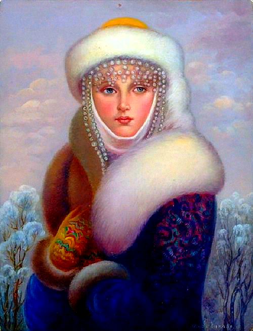 Женщина с соболем картина