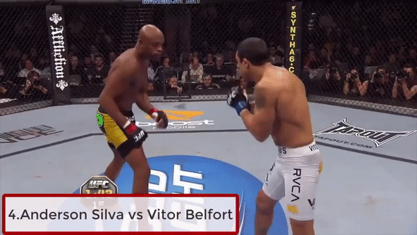 Прямой удар в исполнении Андерсона Сильвы