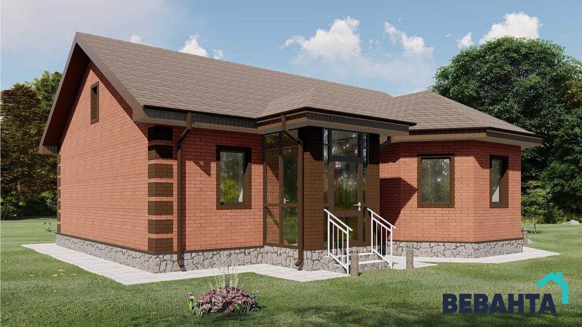 Загородный дом по проекту "Аленка"  строится в ипотеку