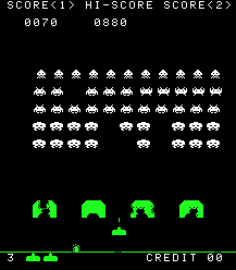 Space invaders - классика жанра.
