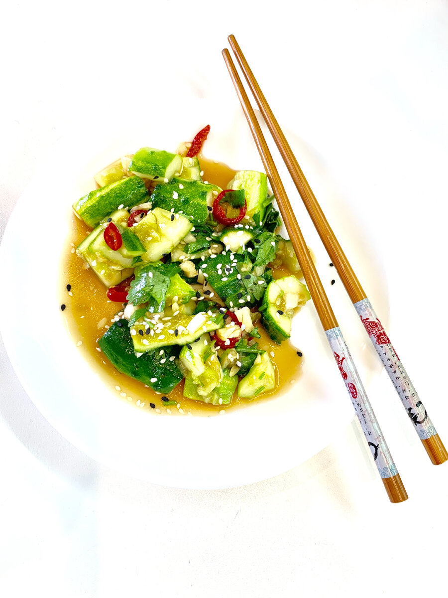 Народное Китайское блюдо "Битые огурцы"