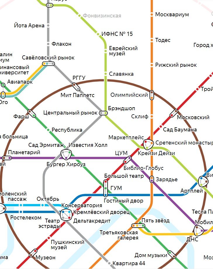 Карта метро с рассчетом времени