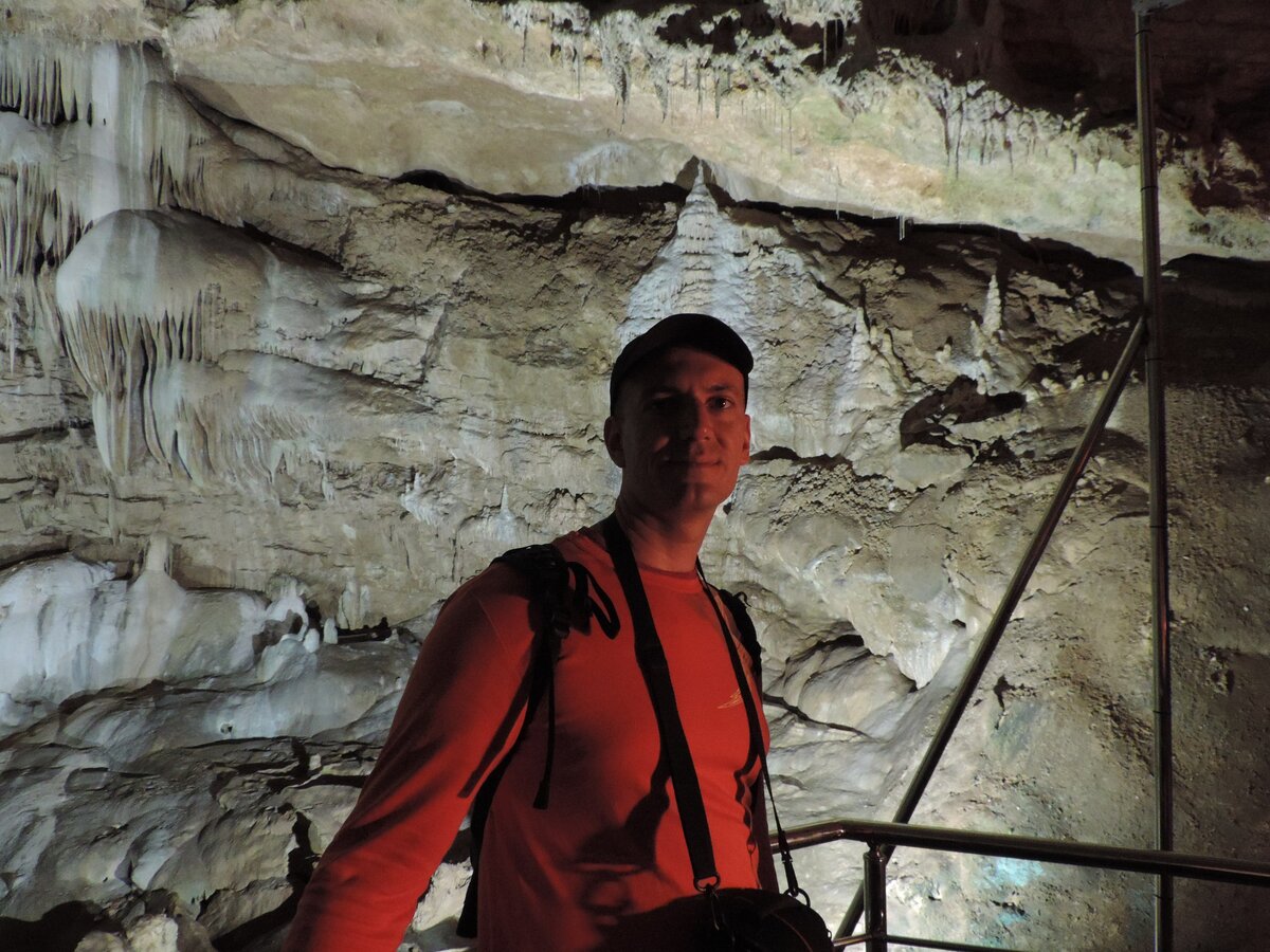 Я в Новоафонской пещере, Абхазия, Новый Афон