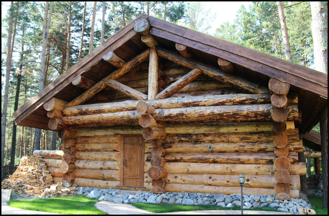 как раньше могла выглядеть  баня и сруба