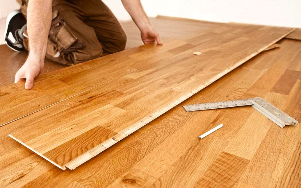 Паркетный пол. Это не массив, но материал натуральный. Фото из открытых источников.