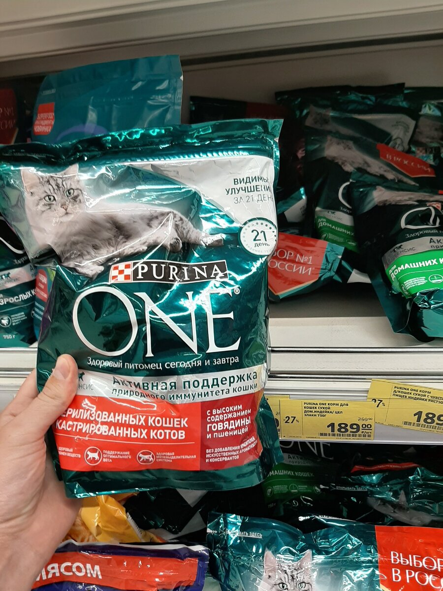 Корм Purina One (Фото автора статьи)