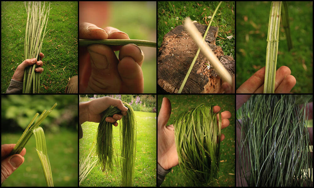 Как создать траву из волос