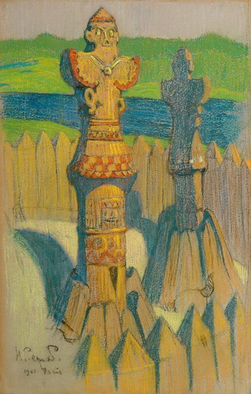 Идолы, 1901. Николай Рерих.