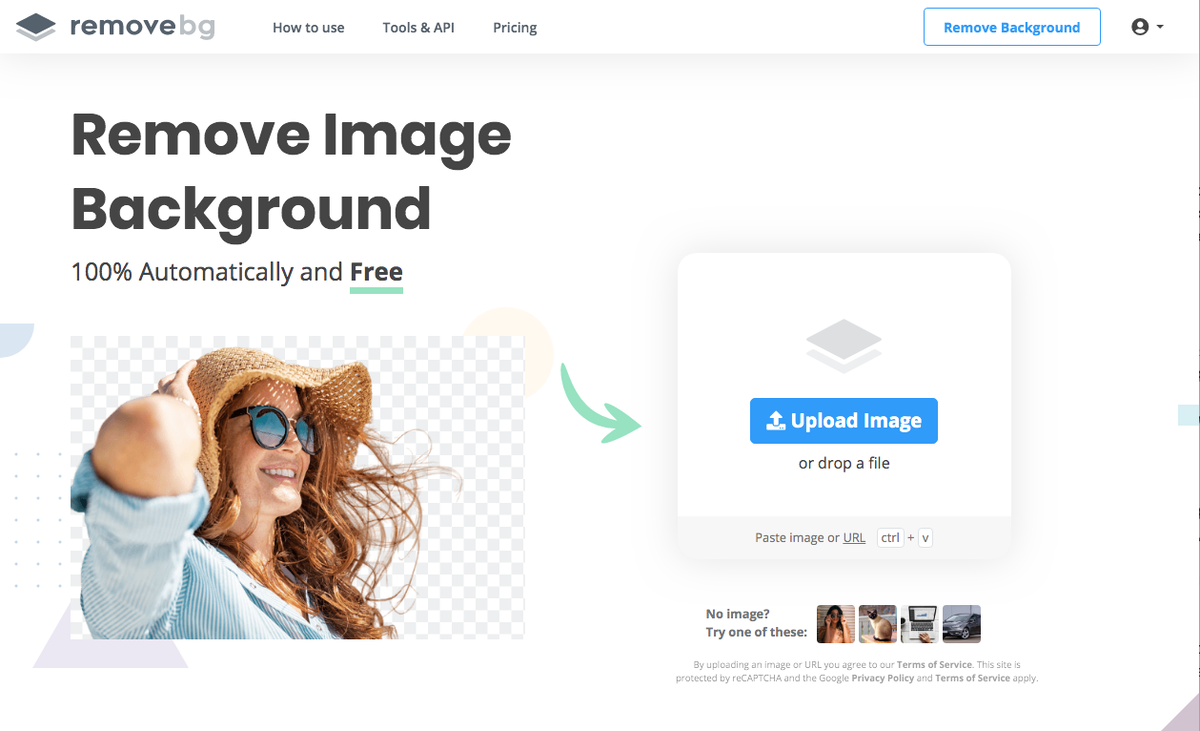 Удаление фона на изображениях remove bg