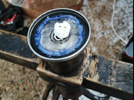 Вклеенный сгон с патроном