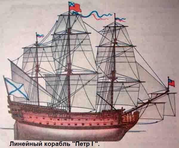 В царствование Екатерины I были заложены на столичной верфи 54-пушечные корабли "Выборг" и "Новая Надежда"