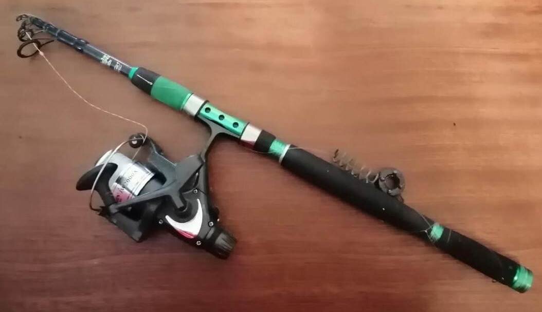 Спиннинг за 250 рублей и катушка за 200 рублей. 
