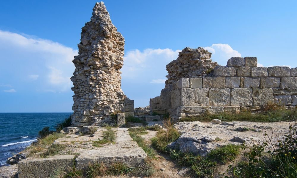 Башня западного оборонительного участка Херсонеса. Фото: virtual-sevastopol.ru