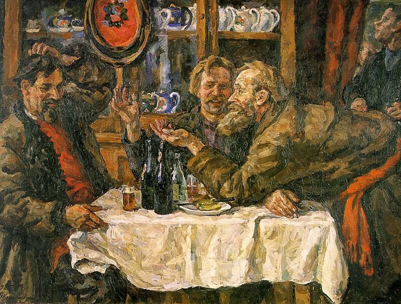 "Новгородцы".  П.П. Кончаловский
