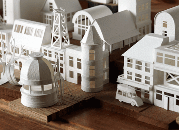 Paper Architecture GIF  by ignat.de