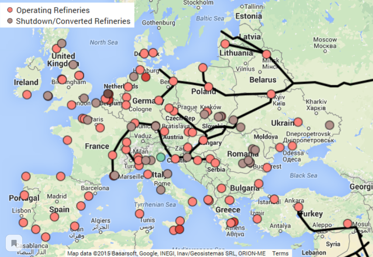 Логистическая карта европы