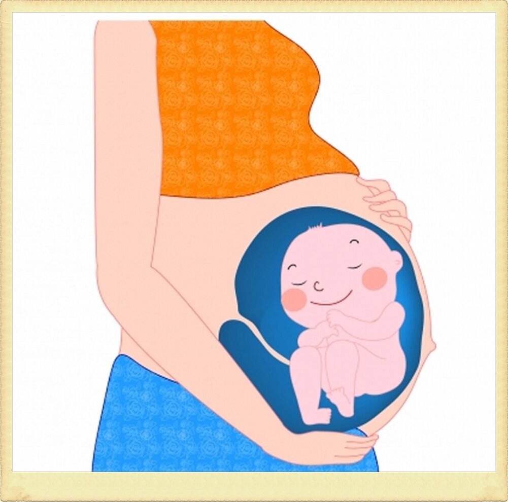 Музыка малышу в животике слушать. Беременность иллюстрации. Ребёнок в животе у мамы.