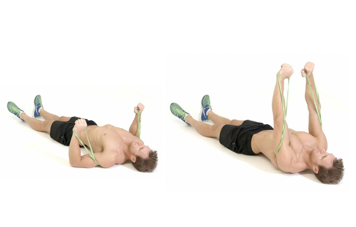 Жим лежа с резинкой