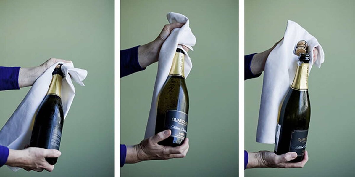 Как открыть шампанское без хлопка и разрушений за праздничным столом