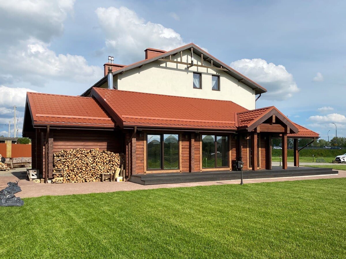 Баня из бруса по проекту B-73, Экохоум 