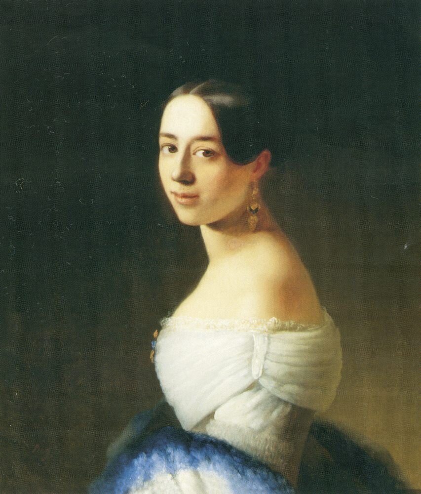 Полина Виардо. Художник Т. А. Нефф, 1842. Изображение из открытого доступа с сайта Википедия 
