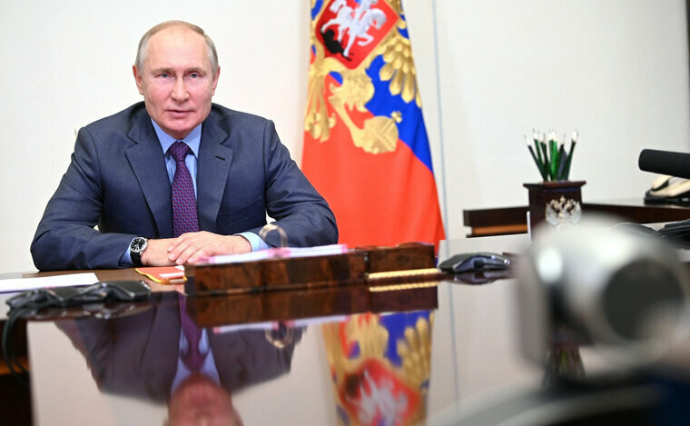 Фото из статьи Сергея Дианова.    Президент России Владимир Путин.
