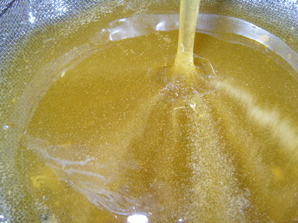 Наш первый мед в 2005 году.