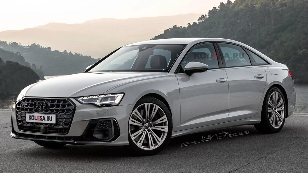 Рендер новой Audi A6, фото: Колёса.ру
