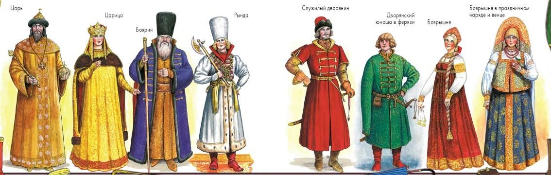 Посадское население рисунок